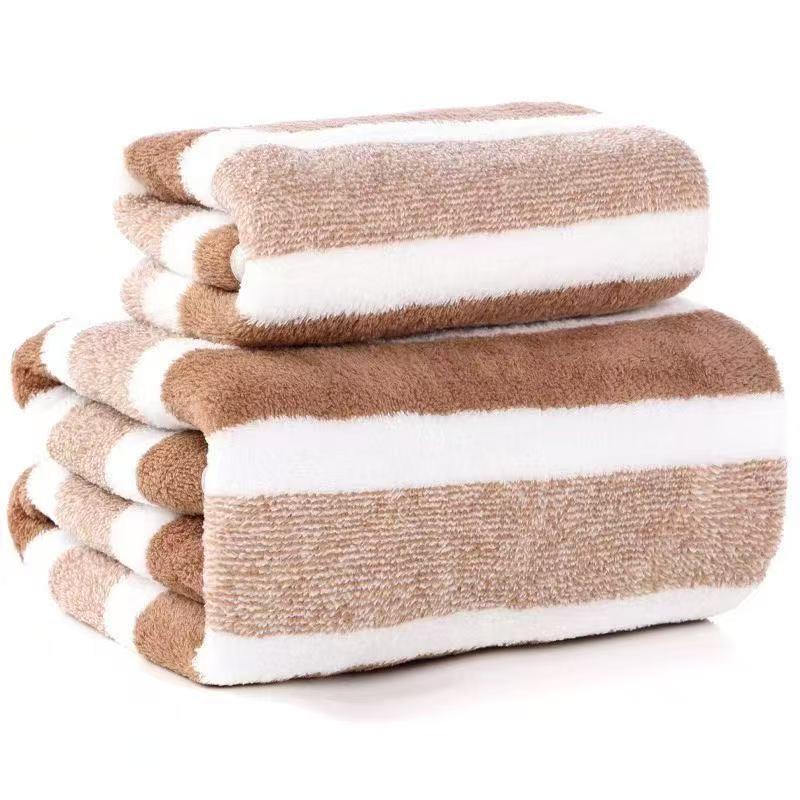 Coral Fleece Towels Thick Bath Towel Strong Water Absorption And Quick Drying Non Shedding Durable Suitable For Families Beaches