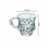 135ml/140ml Coffee Cup Afternoon Tea Cup Heat-resistant Water Cup with Handle Exquisite Latte Mocha Coffee Cups Party Glassware