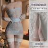 Domila Erotic Underwear Tube Top Embroidery Print Perspective Kimono Set Erotic Underwear Sexy Hip Wrap Uniform