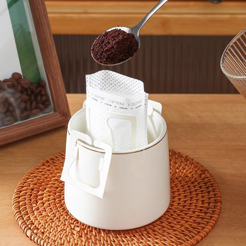50/100pcs Coffee Filter Paper Bags Thickened Hanging Ear Coffee Filter Bag Disposable Portable Tea Filter Paper Bags Tea Tool