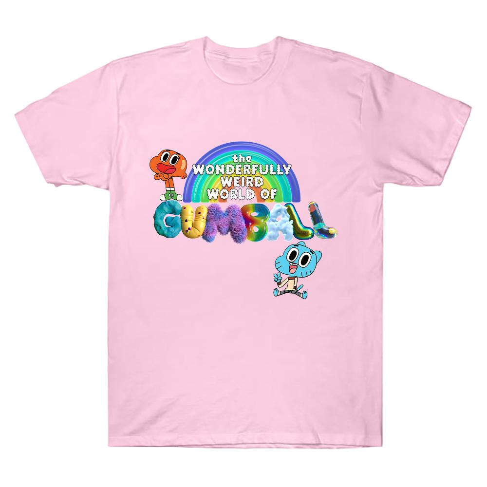The Wonderfully Weird World of Gumball T Shirts New Trends World of Gumball Men Women Tees Summer Cotton Breathable T-shirts Y2K