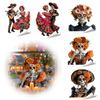 Durable Sunproof Glass Stickers Day of The Dead Window Clings, Halloween Double-Sided Skull Sticker, Versatile Indoor Outdoor Decorations Colorful
