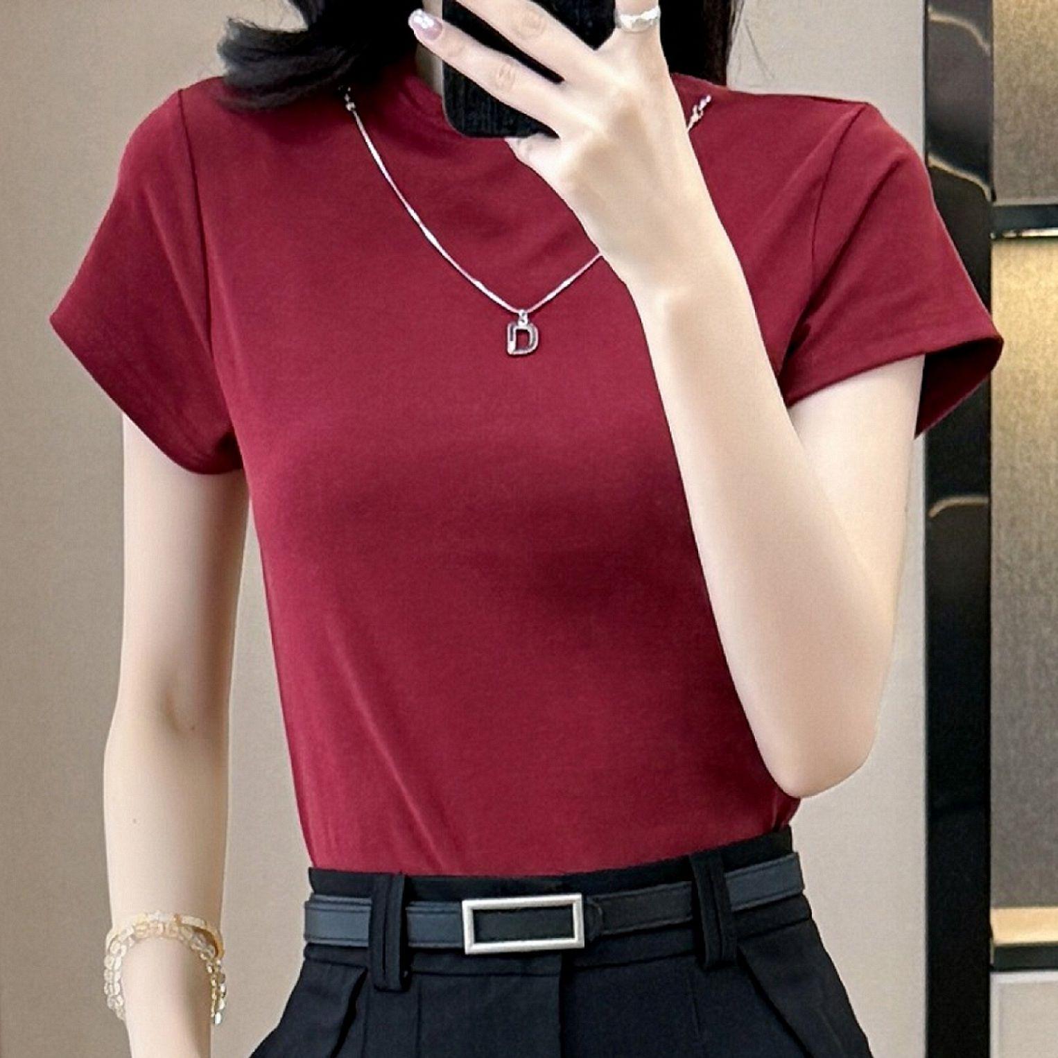 

Ankela Women s Red Short-Sleeve T-shirt & Skirt Set - Summer 2026 High-End Two-Piece Collection XL (130-141 lbs)