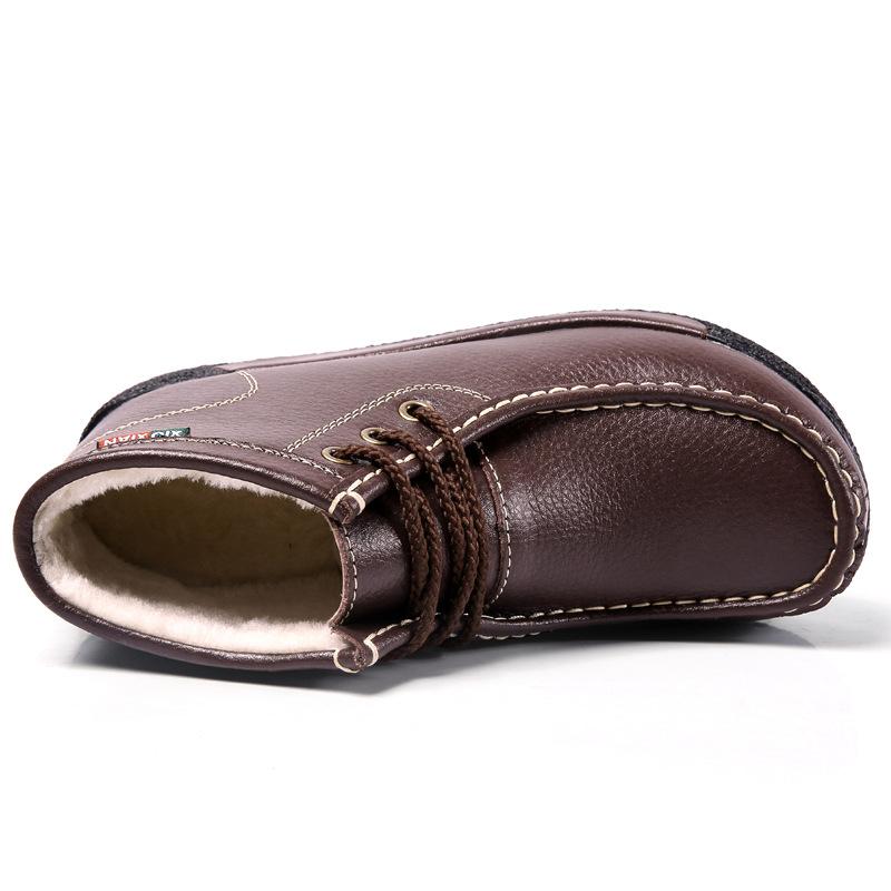 Snow Boots Women's Winter Velvet Warm Northeast Thickened Cotton Shoes Thick-soled Cotton Boots Outdoor Middle Boots Cold-proof