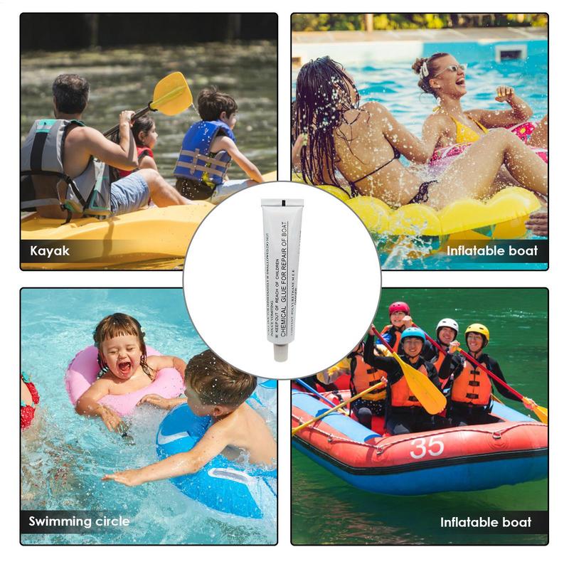 PVC Boat Adhesive 30ml Inflatable Boat Adhesive Glue Strong Adhesive Repair Tool for Kayak Paddle Boat Inflatable Boat Raft