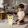 DIY Drawing Stuffed Doll Glow in The Dark Animal Toy with Light Pen, Luminous Fox Rabbit Kids Plush Bear Penguin Doll, Painting Glowing Plushie