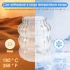 Ripple Shaped Vintage Glass Cups Kit Transparent Glassware Juice Milk Coffee Glasses Cocktail Beverage Cup Kitchen Drinking Mug