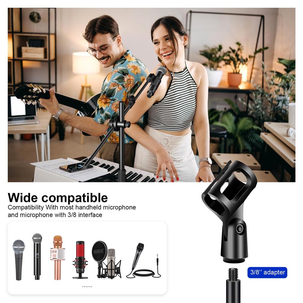 Boom Microphone Aokeo Microphone Stand Floor Tablet Microphone Stand Tripod Inch Mobile Microphone Stand Hanger Mobile Supports Any Combination of