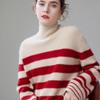 Fanzhen Women's High-Neck Thick Cashmere Blend Sweater
