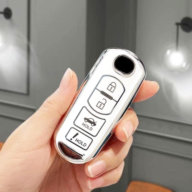 Fashion TPU Keyless Protector For Mazda 2 3 5 6 Axela Atenza MX5 CX-3 CX-4 CX-7 CX8 CX-5 CX-9 Demio Car Cover Fob Case Holder