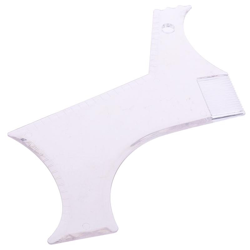 Men'S Beard Combs Shaping Styling Template Comb Transparent For Hair Trim Beards