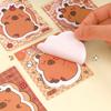 36Pcs Creative Capybara Memo Pad Cute Cartoon Sticky Notes Message Sticker Book Kawaii Writing Pads School Office Supplies