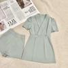 Chic & Stylish 2024 Women's Summer French Tea Break Suit Dress - Petite Two-Piece Set