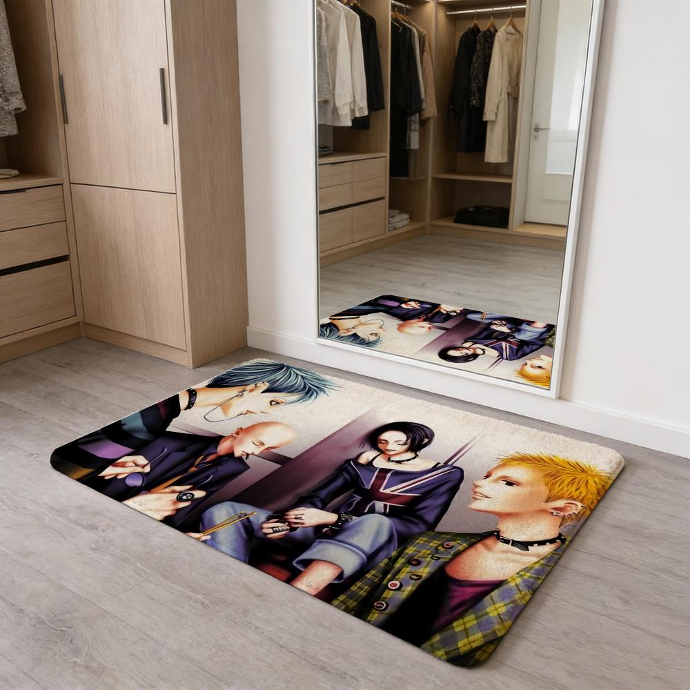 Anime Vintage N-Nana Floor Mat Flannel Door Mat Non-Slip Absorbent Washable Indoor Home Rug