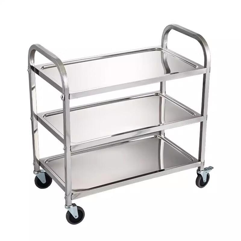 Commercial Stainless Steel 3-Tier Utility Cart