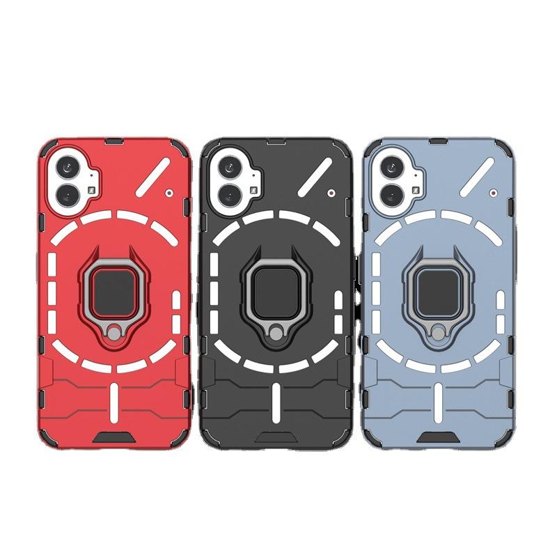 Suitable for Nothing Phone1 Black Panther Car Ring Anti-drop 1a Pro Mobile Phone Case Protective Case