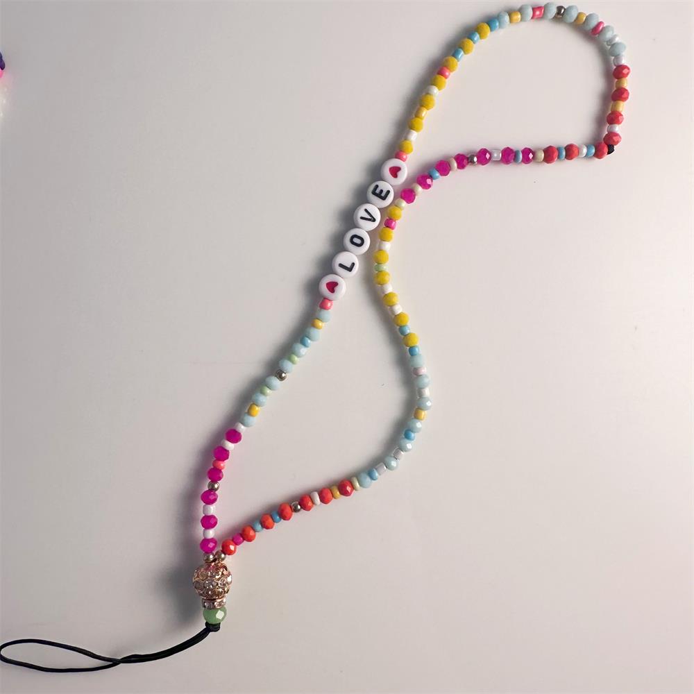 

Женская цепочка для телефона с подвеской Сглаз , ланьярд, аксессуар из стеклянных бусин, с ремешком для телефона, идеальный подарок