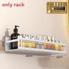 Space Aluminum Wall Mount Bathroom Shelf With Layer Storage For Toilet And Sink Area