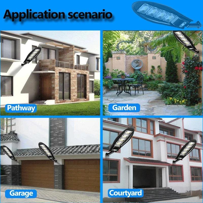 Newest Upgraded 168LED Solar Street Light Outdoor IP65 LED for Garden Wall Lamp Adjustable Angle Solar Lamp Outdoor Lighting Hot