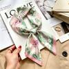 Autumn and winter Maillard cashew square scarf silk scarf women's shirt versatile neck small scarf tied hair decorative scarf