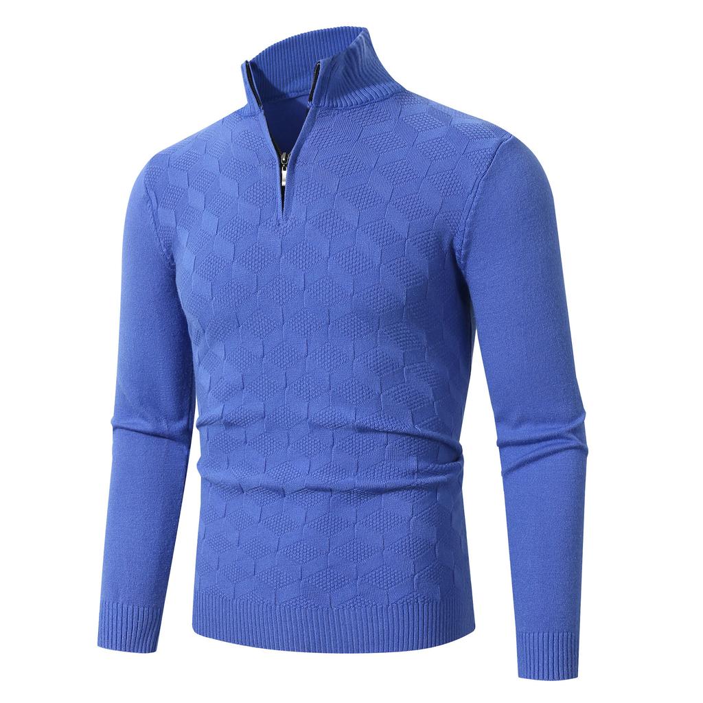 Men's Slim-fit Sweater Autumn and Winter New Men's Bottoming Shirt Thermal Knitted Sweater