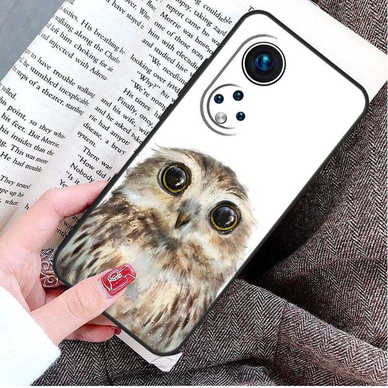 Owl Watercolor Animal Case For Honor Magic 8 5 6 7 Lite Honor 200 400 Pro 50 70 90 X9d X9b X9c X9a X8c X8b Win RT