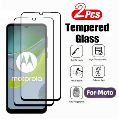 2Pcs Full Tempered Glass For Motorola Moto G86 G17 G57 Power G67 G77 G04 G24 G14 G06 G42 G15 G05 G34 G35 G56 G84 G54 G85 Screen Protector Film Cover