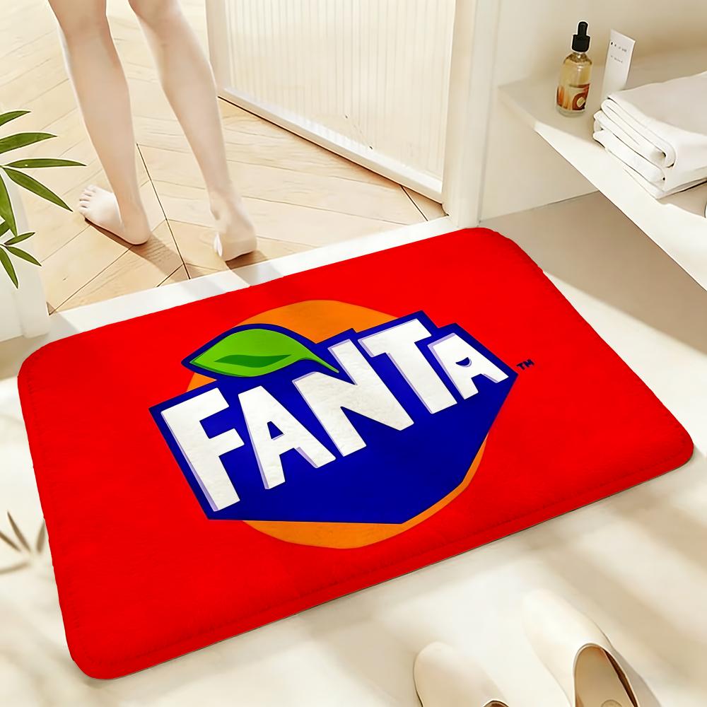 Soft Absorbent Non-Slip Rug Brand logo fanta Floor Mat Home Decor Doormat Bedroom Floor Mat Shower Carpet