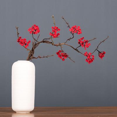 Branches de Fleurs de Cerisier Artificielles Toucher Réel Plastique Réaliste Simulation Branches de Sakura Élégante Fleur Artificielle Fait Main