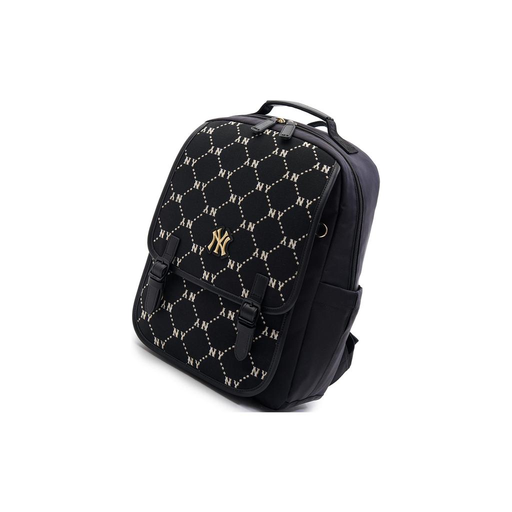MLB New York Yankees Vintage Diamond Letter Jacquard Zipper Backpack Men backpack Black 7ABKMD24N-50BKS