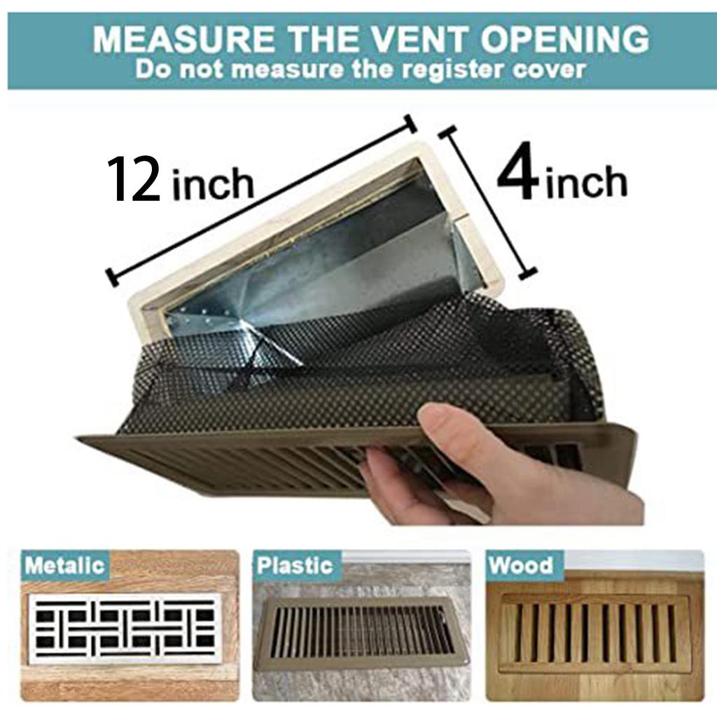 Floor Register Cover for Household Use, Polyester Mesh, Portable, Large Capacity, Rectangular,
