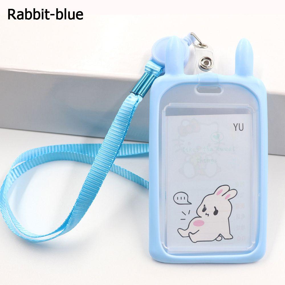 Cat Identity Retractable Reel Lanyard Bus Card Case Card Holder ID Card Sleeve Credit Cover Case