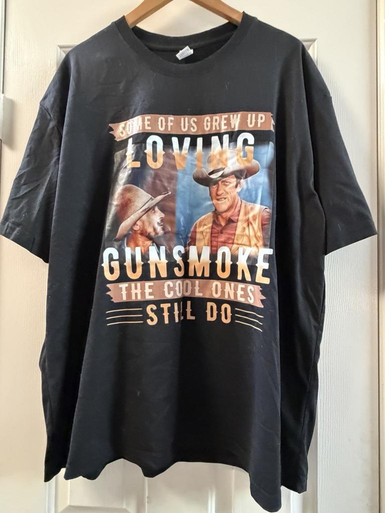 Gunsmoke TV Show Graphic T-Shirt “Some of Us Grew Up Loving” Western S-3XL