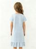 Sweet Girls Everyday Dress, Light Blue Summer Casual Short Sleeve Toddler To Kids 2-8 Years Comfortable and Soft