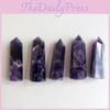 Authentischer natürlicher violetter Traum-Amethyst-Quarz-Kristallstein Spitze Heilungsstab