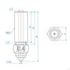 Printer Nozzles/ High Performance/ Brass Flow/ Speed Printing Extruder Nozzles Print Head