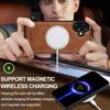 LC.IMEEKE For iPhone 17 Magnetic Case Compatible with MagSafe Leather + TPU Back Cover