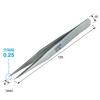 HOZAN 125mm 8mm Tweezers, Long, Opening, 0.25mm Tip, Straight, PP-136