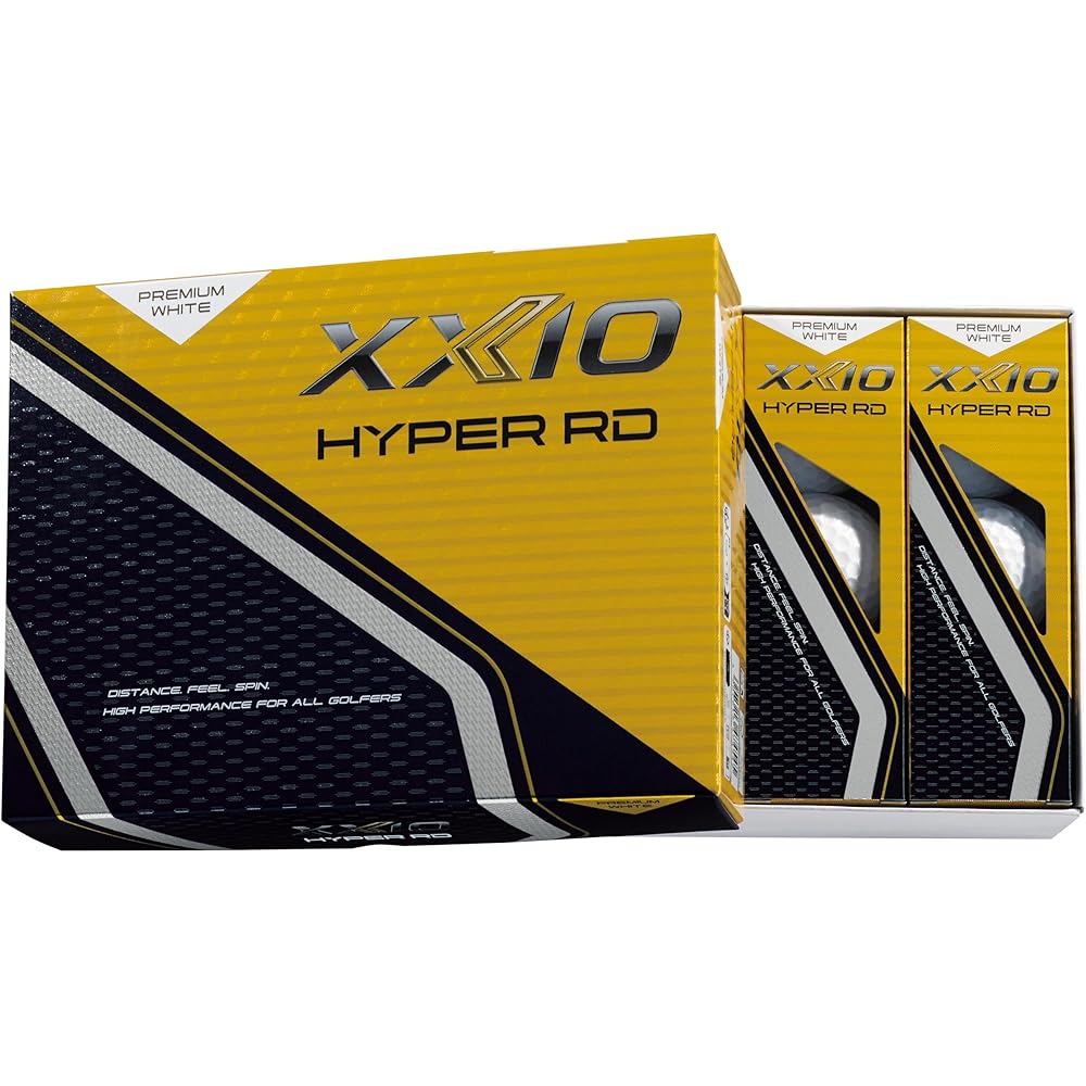Dunlop XXIO Hyper RD Golf Balls Premium White 1 Dozen (12 Balls) 2025 Model
