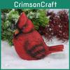 Christmas Red Bird Resin Decor With European Style For Festive Tree Adornments And Collectors