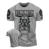 Summer New Men's T-shirt 3D Print Fun Fitness Muscle Men's Plus Size Round Neck Top Comfortable Casual Sports Short Sleeves