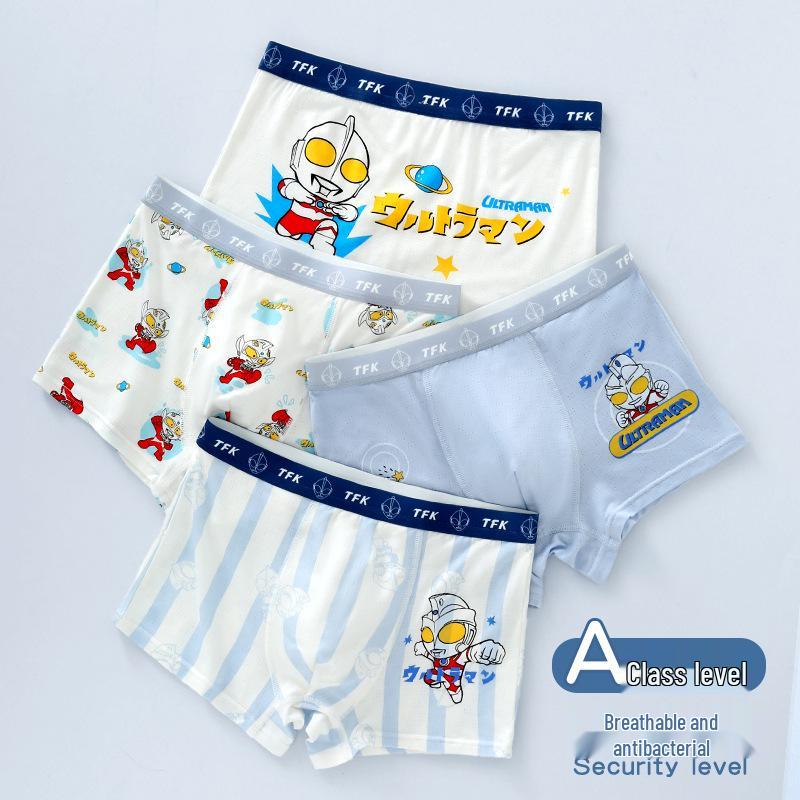 

Ultraman Boys Modal Cotton Boxer Briefs - Toddler, Medium & Large Sizes, Summer Wear M [25-35 jin]
