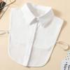 Women's Chiffon Half-Shirt Decorative Collar for Professional or Casual Wear