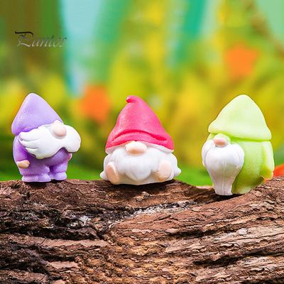 10 Pcs Mini Gnomes Statues Resin Miniature Gnome Figurines Hand Painted Gnome Tabletop Ornaments for Plant Pots Micro Landscape