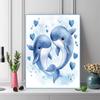 Cartoon marine life Pattern  3pcs 100% Round Full Drill 5D DIY Diamond Painting Embroidery Cross Stitch Rhinestone Décor
