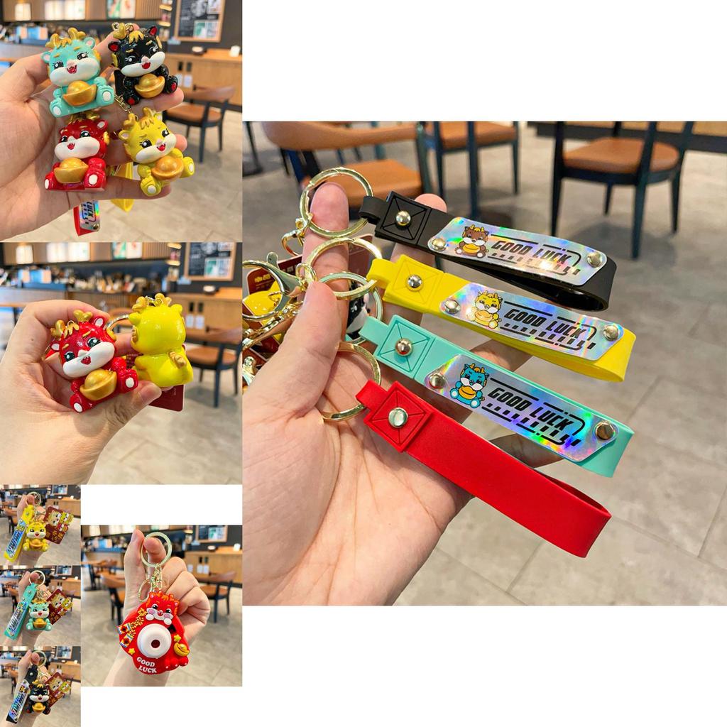 Trendy Resin Keychain Cute Dragon Car Bag Charm Ideal For Gifts And Occasions