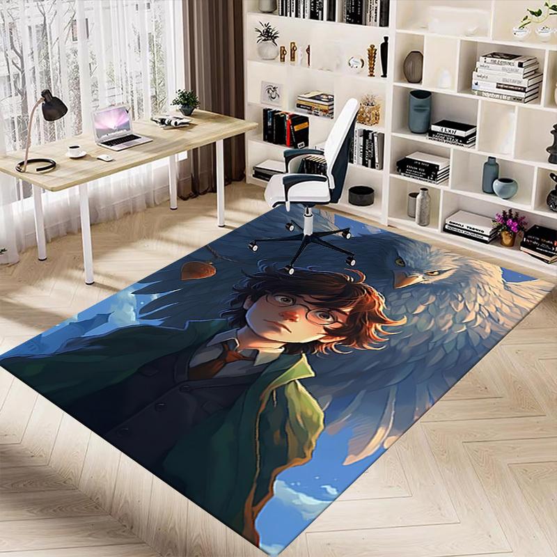 1pc Harry Potter, Hedwig Carpet, for Home & Office Decor, Desk Chair Carpet, Festive Gift,Conference Room CarpetL1089