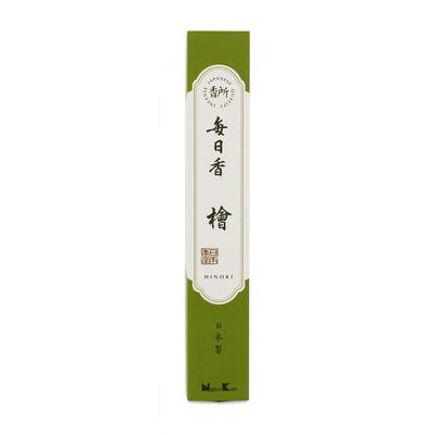 Mainichi Ko Hinoki Hinoki-Stäbchen, 30 Stück, Räucherstäbchen mit Räucherstäbchenhalter, Incense, Räucherstäbchen, hergestellt in Japan