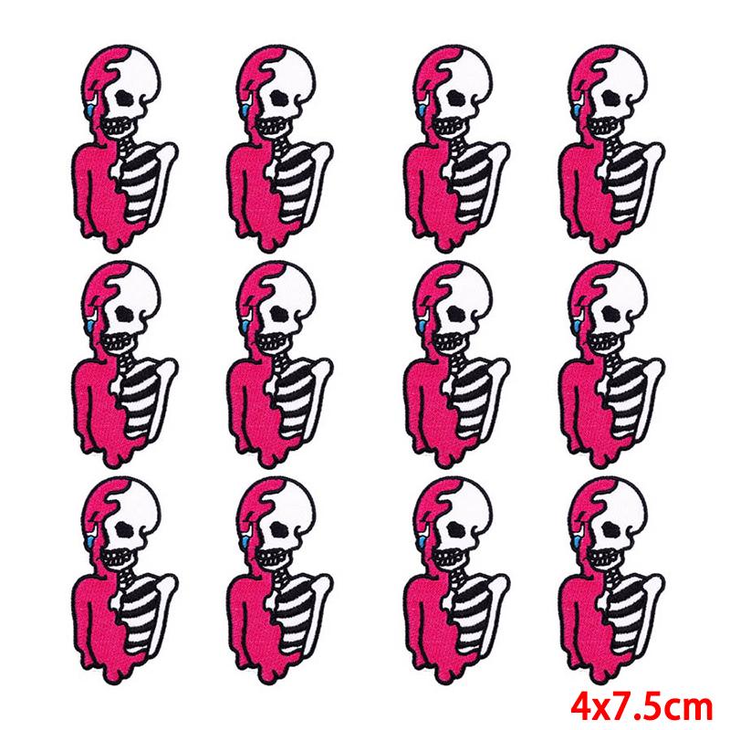 10 Pcs/lot Embroidery Patch Iron On Patches For Clothing Patches On Clothes Jackets Decor Applique Sew Supplies