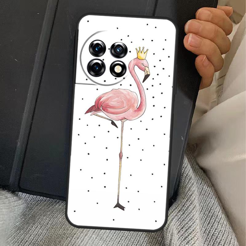 Pink Red Flamingo Case For OnePlus Nord 5 CE 2 3 4 Lite N20 N30 OnePlus 15 13 12 11 10T 10R 12R 13R 13T Cover